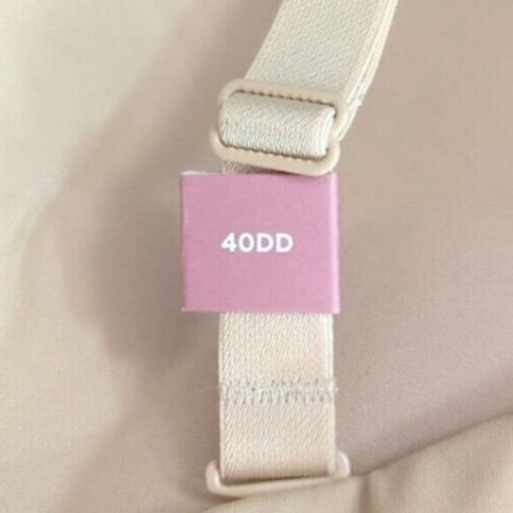 Lane Bryant Cacique Bra Multi Way Strapless Bare Solution 40DD Cafe w/ Straps - Picture 4 of 10